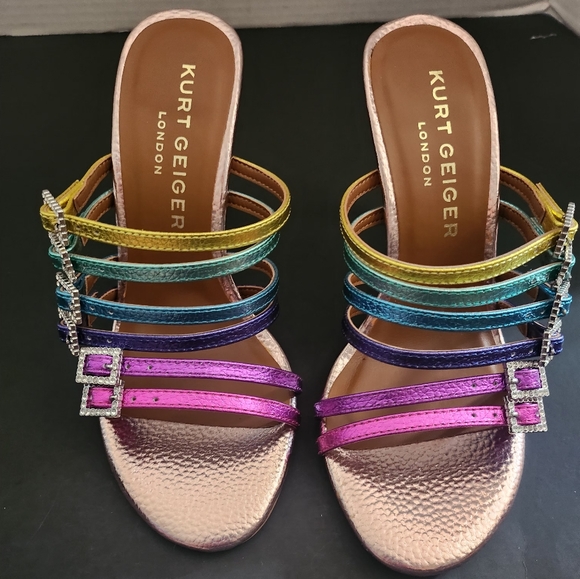 Kurt Geiger Multicolor Metallic Heels - Picture 3 of 8